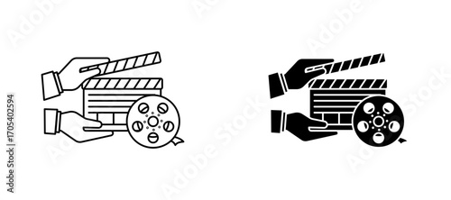 Film making icons set for apps and web.