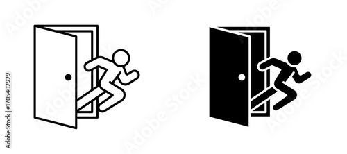 Escape icons set for apps and web.