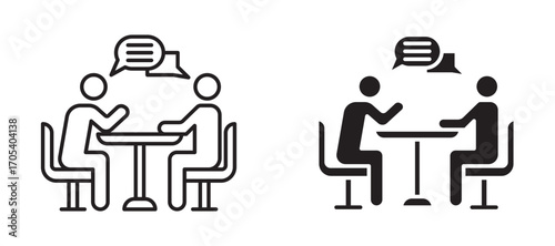 Counselling icons set for apps and web.