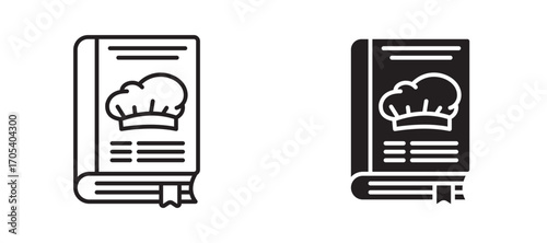 Cookbook icons set for apps and web.