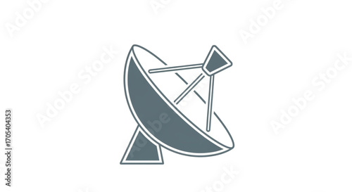 Satellite Dish Antenna for Communication and Broadcasting.