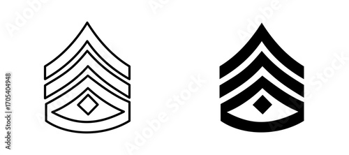 Chevrons icons set for apps and web.