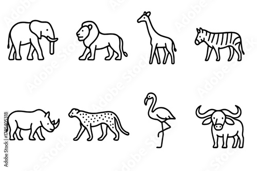 Cultural Icon Collection. Outline icon set of Libyan festivals: Eid al-Fitr, Ramadan, National Day, Date harvest, Traditional