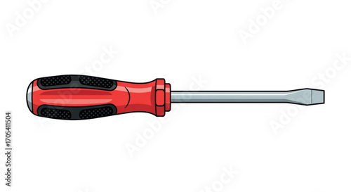 Red and Black Screwdriver Tool.