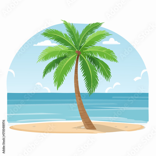 Palme am Strand