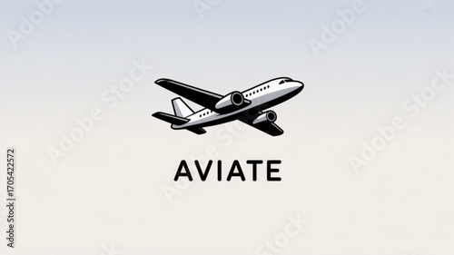 A sleek airplane soars through the sky, symbolizing the thrill of aviation and the freedom of flight