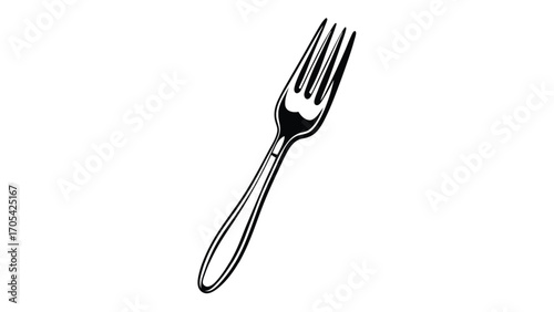 Vector illustration of fork