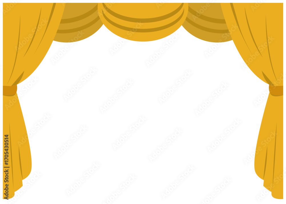 Φωτογραφία Red Curtain transparent illustration