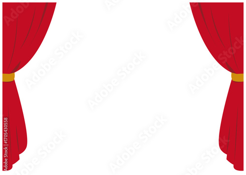 Red Curtain transparent illustration