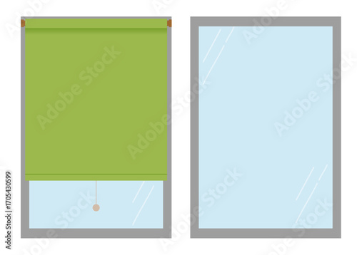 Roller blinds illustration
