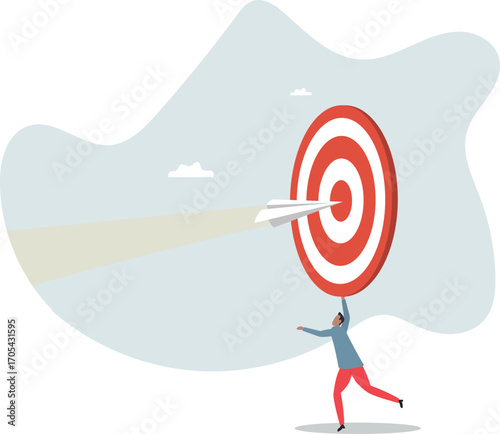 Business goal or target, challenge or improvement to achieve success, win business competition or motivation.