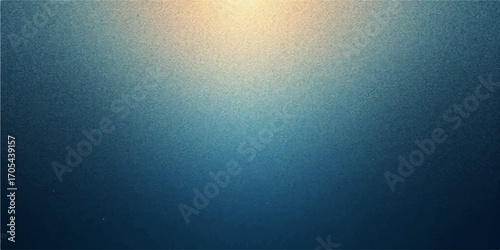 Abstract blue metallic background with brushed steel texture and light rays design
