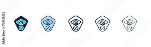 Vision insurance icons vectors for apps and web.