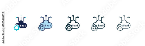 Saas icons vectors for apps and web.