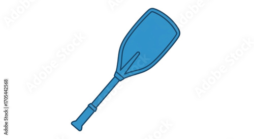 Blue paddle for water sports.