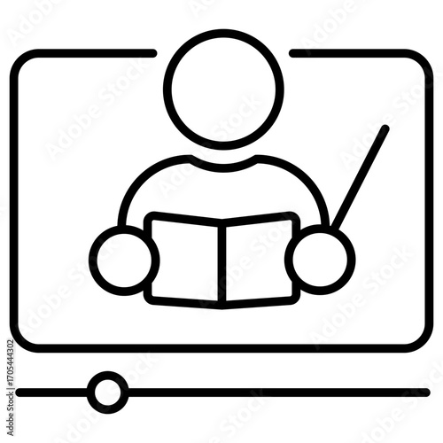 Video Lesson Outline Icon