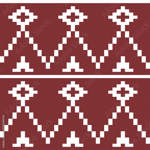 seamless knitted scandinavian pattern