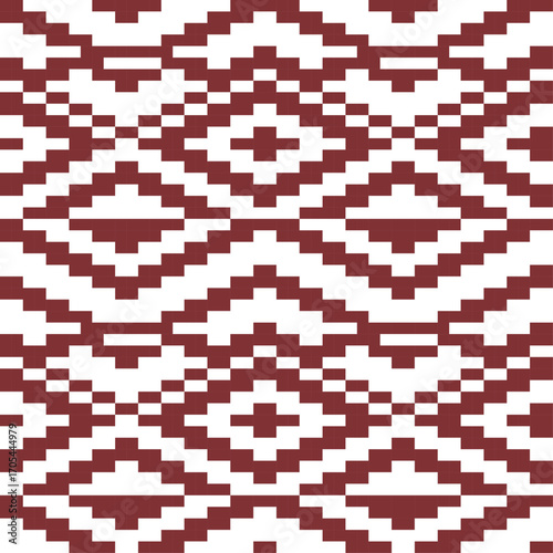 seamless knitted scandinavian pattern