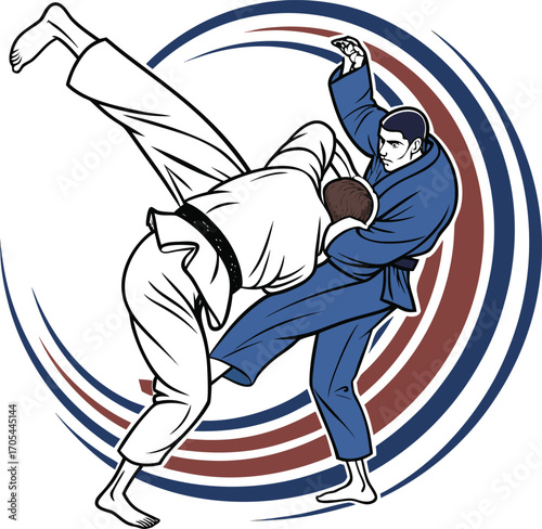 Judo vs Karate Action