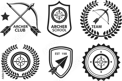 Set of Design Elements with Arrow Theme logo