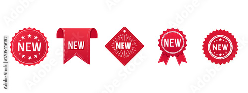 New arrival red stickers