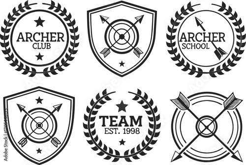 Set of Design Elements with Arrow Theme logo