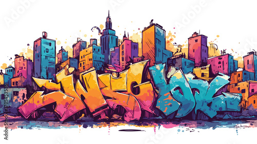 Vibrant Graffiti Street Art showcasing Bold and Urban Graffiti Tags