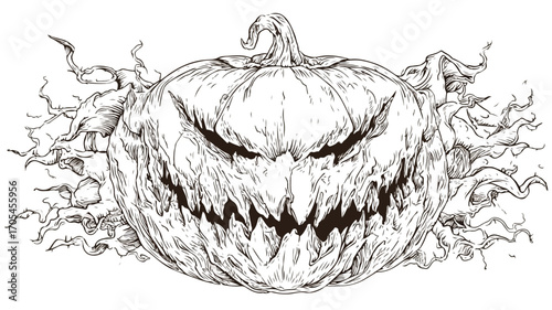 Halloween Pumpkin T-shirt Design Vector - Professional Graphic Resource