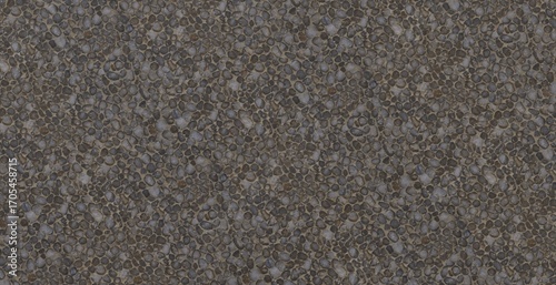 High Quality Seamless Dark River Pebble Mosaic Texture