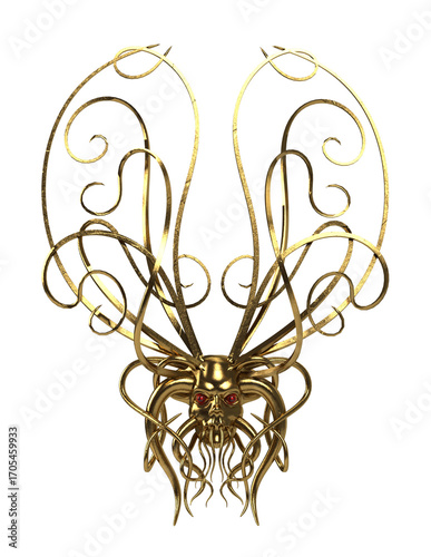 fantasy 3d metal ornament