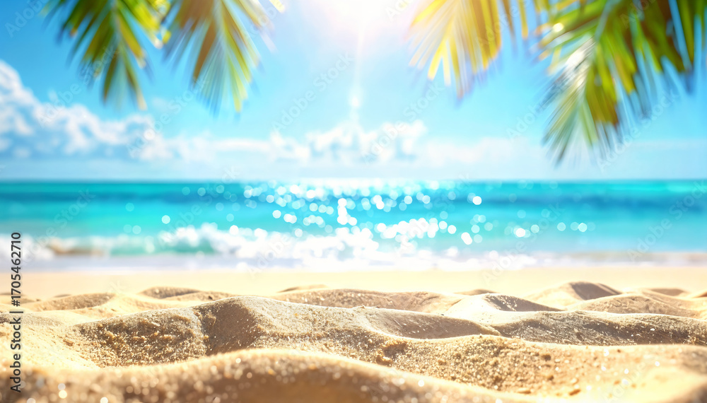 Fototapeta premium Sunny Tropical Beach Horizon