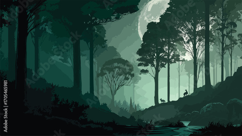 Abstract Vector Background Illustration with NOC Theme