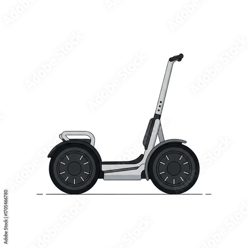 Modern Electric Personal Transporter Scooter.