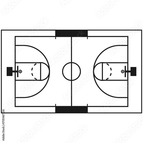 Basic Basketball Court Layout