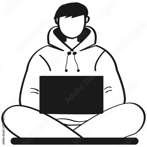 Student Studying at Home