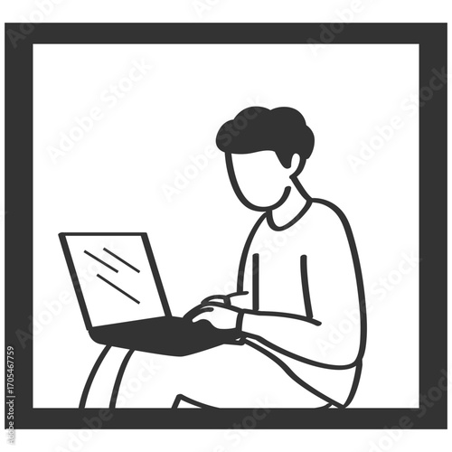 Student Studying at Home