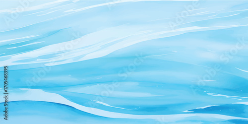 Abstract vector illustration of a flowing blue water surface with a subtle wave pattern, perfect for a modern nature-inspired design