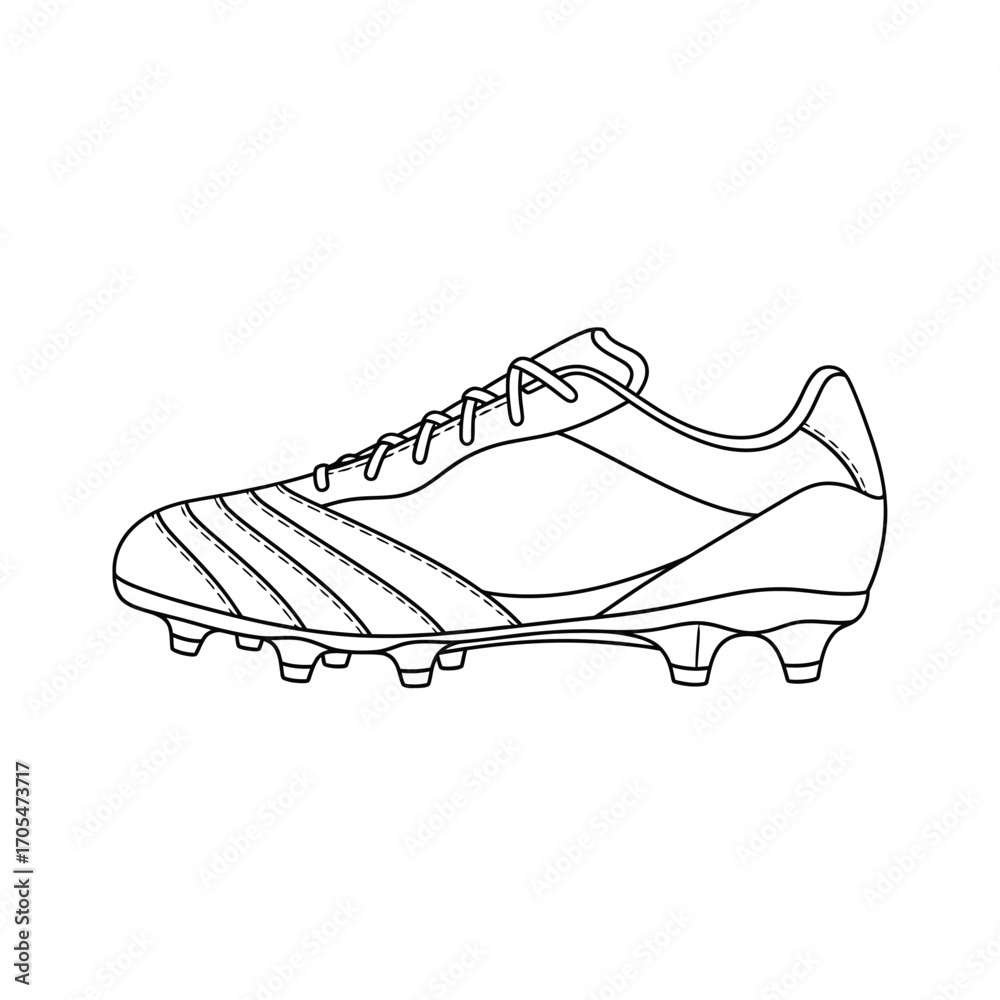 custom made wallpaper toronto digitalBlack and White Line Drawing of a Soccer Cleat on White Background football shoe