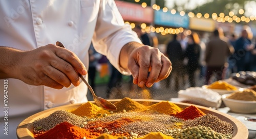 Chef's Warm Spices: A Culinary Art Still Life