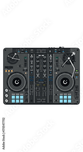 Professional DJ Controller for Music Production and Performance.