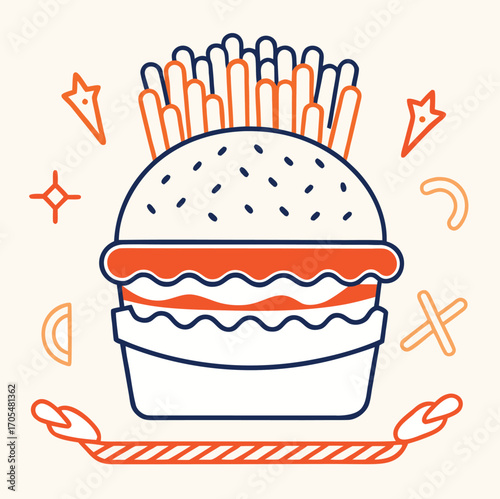 A vibrant illustration of a birthday cake with lit candles,