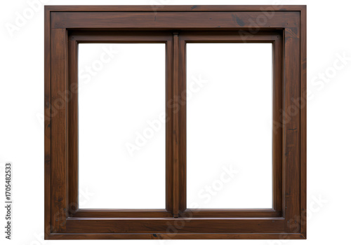 Elegant Double-Pane Wood Window Frame: Design Inspiration for Home Renovation