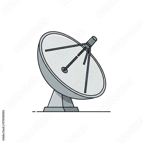 Satellite Dish Antenna for Communication and Broadcasting.