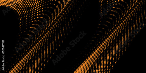 orange black brush Car sticker wrap pattern banner abstract sporty lines black orange color combination grunge brush pattern racing motorsport design, Eps 10.