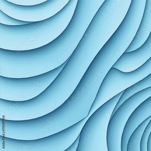 Abstract blue waves create a calming and visually appealing design for backgrounds