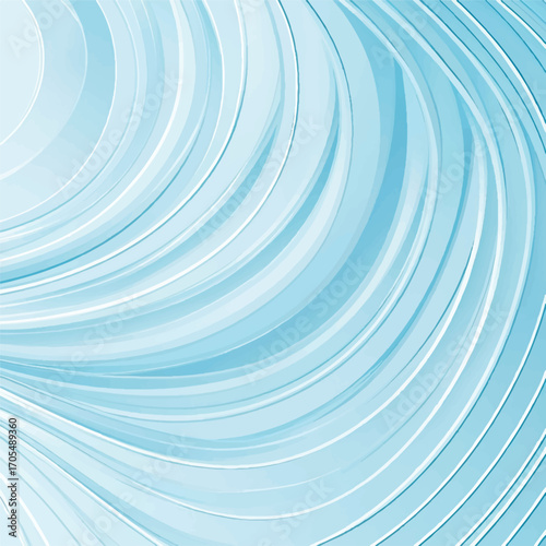 Abstract Light Blue Wavy Lines Background