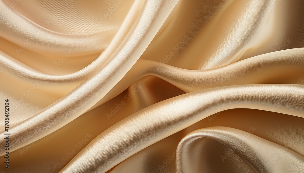 Fototapeta premium Creamy Silk Folds Gentle Abstraction For Elegant Projects