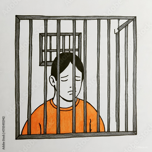 girl behind bars