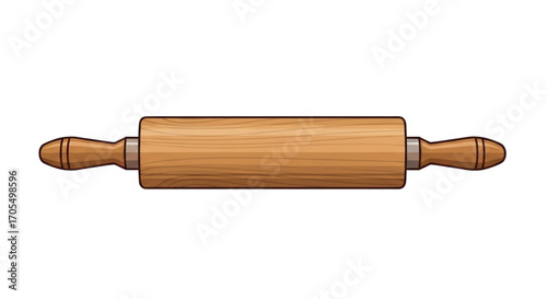 Wooden Rolling Pin for Baking and Cooking.