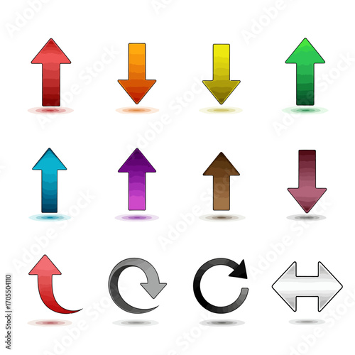 Free Download set vector icon arrow graphic illustration editable - GFXLoad